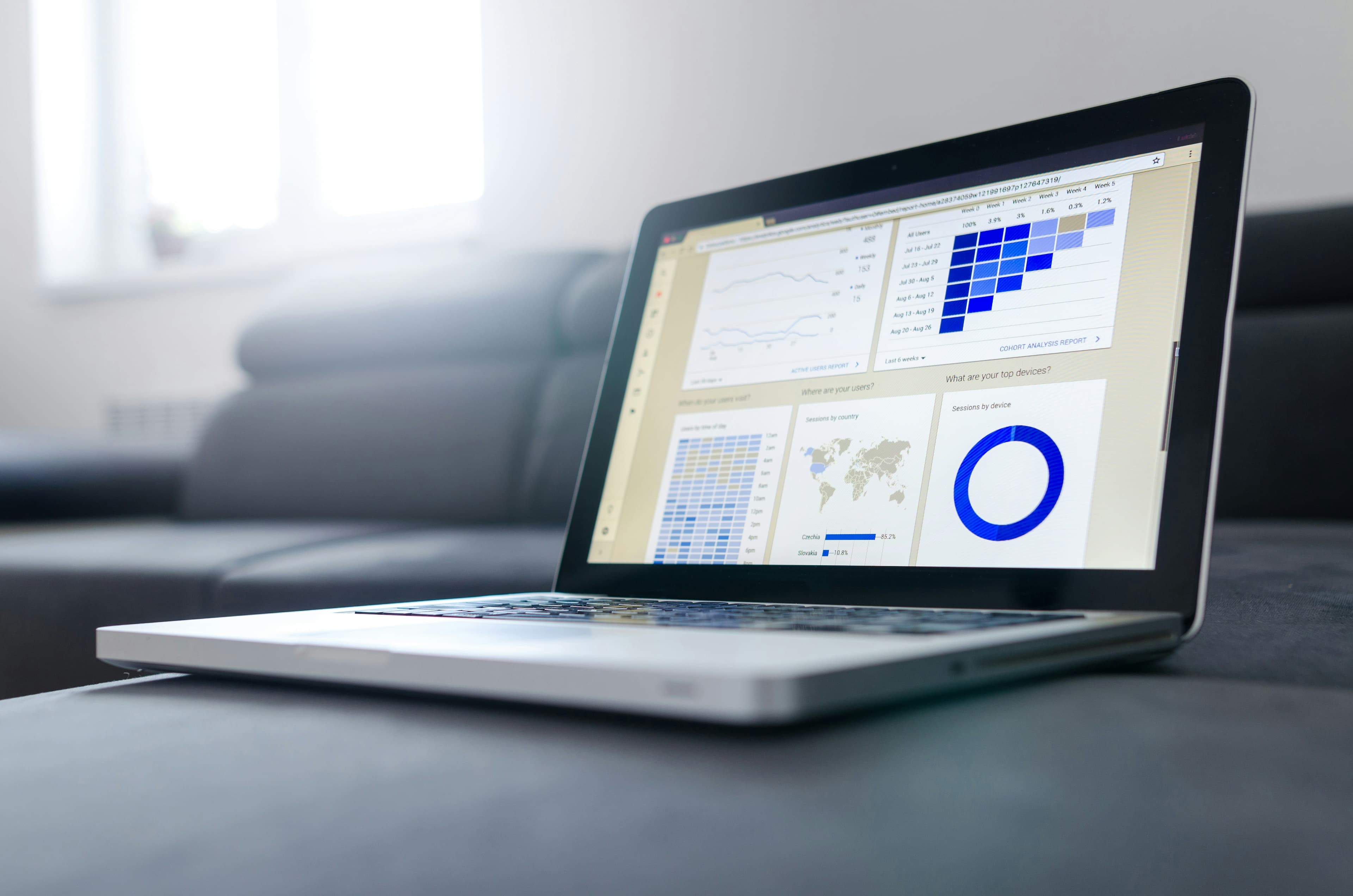 Executive dashboard displaying healthcare demand analytics and inbound pipeline trends